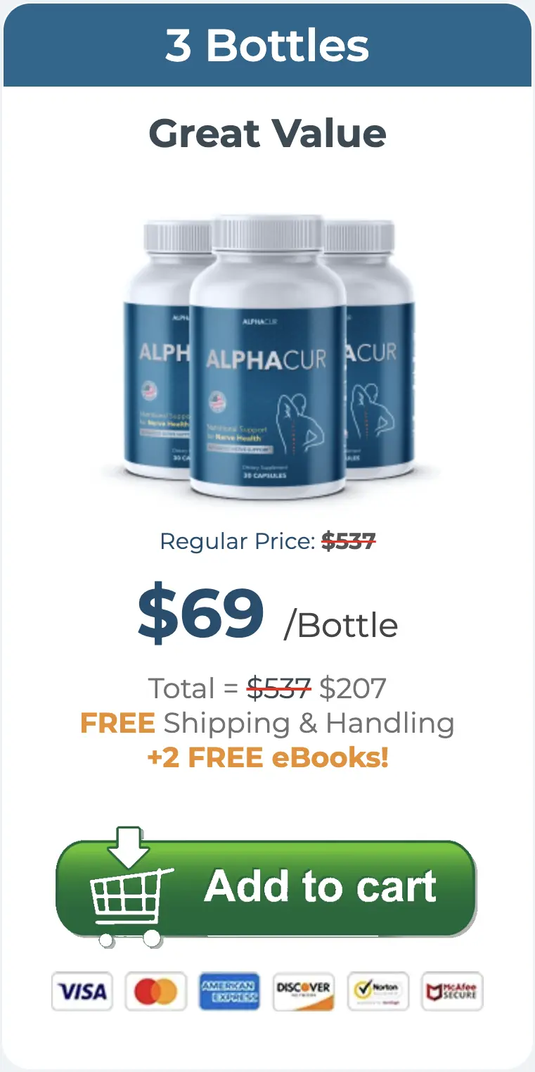 alphacur three bottles